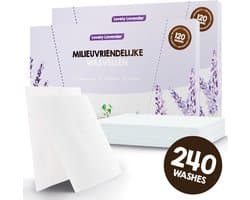 Mr. Green Mind Wasstrips ECO 240 Wasbeurten lavendel Lovely lavender Wasmiddel Milieuvriendelijke Wasstrips Wasmiddel Voordeelverpakking incl. wasverzachter