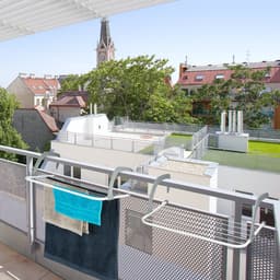 droogrek hangend - set van 3 - 3 m drooglengte - voor balkon - radiator - staal — thumbnail 2