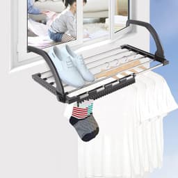Inklapbare radiator en balkon wasdroger - Radiatordroger 32 x 59 cm — thumbnail 3