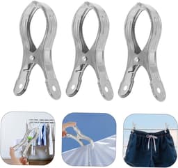 40 stuks - RVS clip - Badhanddoekklem - Handdoekklem - wasknijper - strandhanddoek clip - zware klemmen met grote open - sterke gripklemmen - voor kasplantenafdekkingen , tuinschaduwdoeken , strandlakens , wasknijpers , quilts - 9 cm - zilver — thumbnail 5