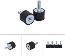 Allecto Plus - Rubber Trillingen Isolatie Mounts voor Auto en Boot - 4 Stuks M8 M6 Anti-Vibratie Isolator Schokdemper - Silentblock Klossen (VD20*15 M6*18) — thumbnail 2