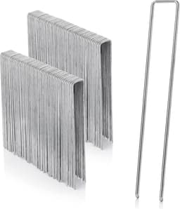 Grondankers van staaldraad - 100 stuks - 200 mm lang - 25 mm breed - Ø 38 mm platte kop - voor extreem harde vloeren — thumbnail 1
