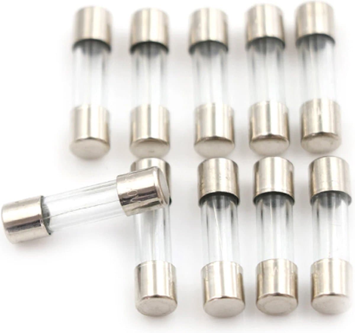 Glaszekering 5x20mm 7A TRAAG-SLOW 10-stuks — afbeelding 1