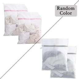 Wassen Netten - Wäschebeutel voor Waschmachine - 2 Stuks 40x50cm - Duurzaam Polyester met Rits - Voor Fijne Kleding en Schoenen - Wit — thumbnail 5