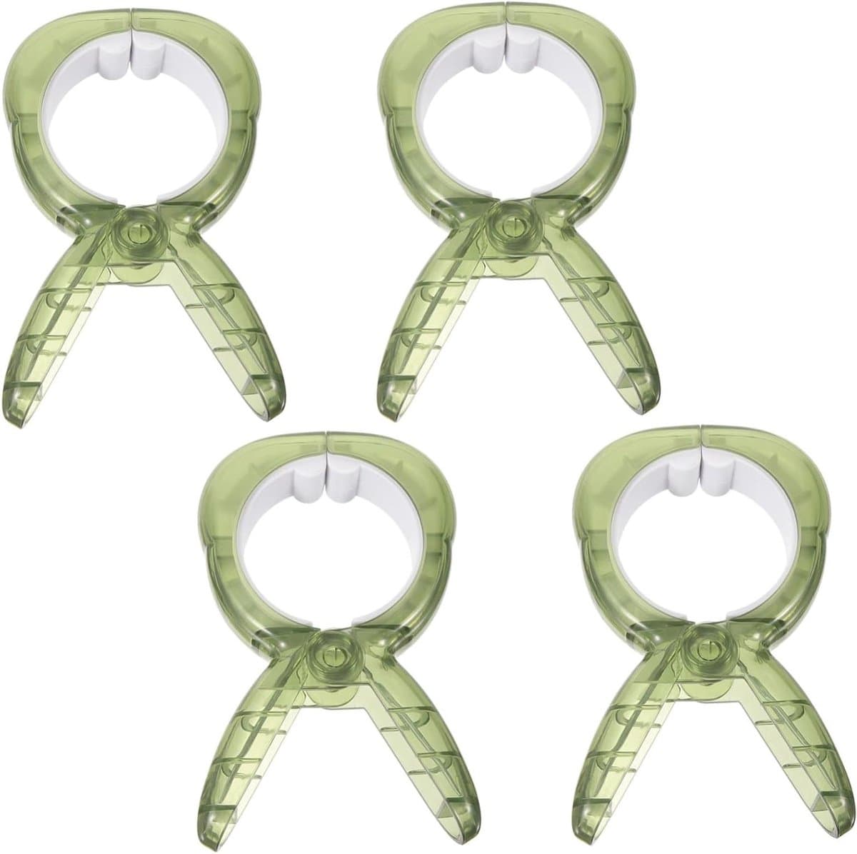 Wasknijpers Set - Kledinghangers Clips - Kleding Drogen - Winddicht Ontwerp - 4 Stuks - Groen — afbeelding 1