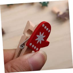 Houten Wasknijpers - Decoratieve Clips - Foto's Ophangen - 3 Stijlen - 100 Stuks - Diverse Kleuren — thumbnail 2