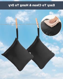 Waterdichte waszak voor vuile was, zwemkleding en gymdoeken - Herbruikbare organizer met rits, 2-pack (16 x 20") — thumbnail 3