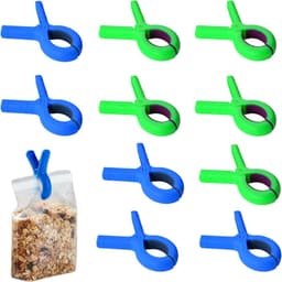 Grote wasknijpers 10 stuks in blauw en groen voor handdoeken, camping en beddengoed - stevig, antislip en gebruiksvriendelijk — thumbnail 1