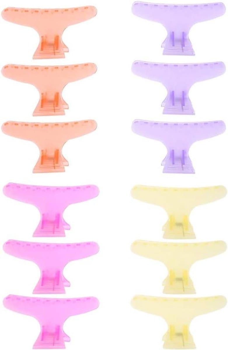 12 Stks/set Vlinder Haarspeld, Vlinder Holding Haar Clip Haar Sectie Klauw Clip Kappers Tool — afbeelding 1