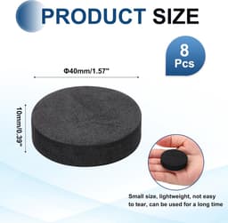 Luidspreker Isolatiepads - Schokdempers - Trillingen Dempen - Antislip Schuim - 8 stuks 40mm - Zwart — thumbnail 5