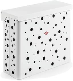 WESCO Wasmand Duo 2 met Inzet | 64 Liter | Duo Wasbox (2x32 Liter) | Metaal - Mat wit | Waskorf — thumbnail 1