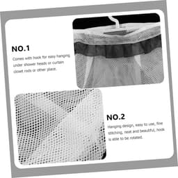 Wasmand Net - Opbergtas - Wasknijpers Opbergen - Met Hanger - 24.5 cm - Zoals Getoond — thumbnail 2