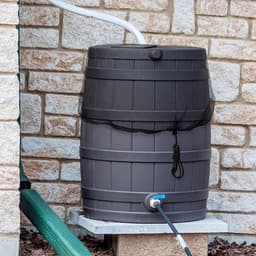 Verstelbare Beschermhoes voor Regenwater Vaten - 80 cm - 2 Stuks - Houdt Bladeren en Vuil Buiten, Weerbestendig en Duurzaam — thumbnail 4