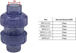 Allecto - Check valve - PVC - Terugslagklep voor afvoer - Diameter 40mm - Ideaal voor vissen en zwembaden - Voorkomt geurhinder - Geschikt voor af — thumbnail 4