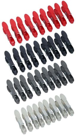 Edco wasknijpers set - 36 stuks - kleurrijke kunststof knijpers. — thumbnail 3