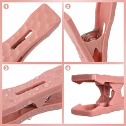 Antislip Wasknijpers - Kleurrijke Klemmen - Kleding Ophangen - Sterke Klemkracht - 6 x 3 x 2 cm — thumbnail 2