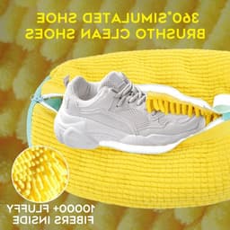Set van 2 waszakken voor schoenen, wasmachine, met rits voor bescherming, herbruikbaar en duurzaam, ideaal voor efficiënt reinigen en onderhoud van schoeisel — thumbnail 3