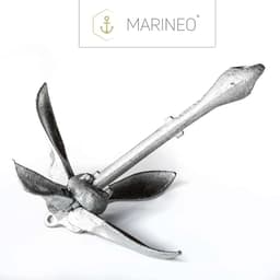 Vouwanker Staal - Klapanker Gietijzer - Watersport Stabiliteit - Verzinkt Robuust Ontwerp - 15 kg - Zilver/Grijs — thumbnail 2