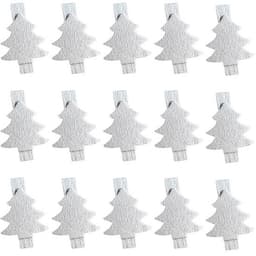 Dailygoody - Houten wasknijpers - Decoratieve knijpers - 100 stuks — thumbnail 1