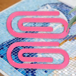 Steenschilder clips - Tekenhouders - Kunstprojecten - Antislip grip - Set van 2 - Hot pink — thumbnail 3
