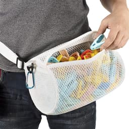 Wasknijper Tas - Kledinghanger Organizer - Kleding Laten Drogen - Ademende Stof - Grote Opening - Grijs — thumbnail 1