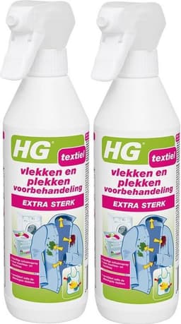 HG vlek & plekken textiel spray extra sterk - 2 Stuks ! — thumbnail 1