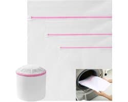 Dailygoods- Waszak Groot - Waszak Schoenen - Waszak Beha - Waszakken voor Wasgoed - Wasnet - 3 Stuks 30x40/40x50/50x60 cm