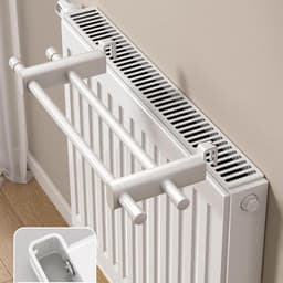 Radiator Droogrek 2 Bars voor Kleding en Handdoeken - Compact en Efficiënt — thumbnail 2