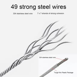 Dailygoods- Waslijn Uittrekbaar - Verstelbaar tot 4,2 m - Geschikt voor Binnen/Buiten - Ruimtebesparend Ontwerp - Draagt tot 20 kg - Eenvoudig te Bedienen - Droogrek — thumbnail 3