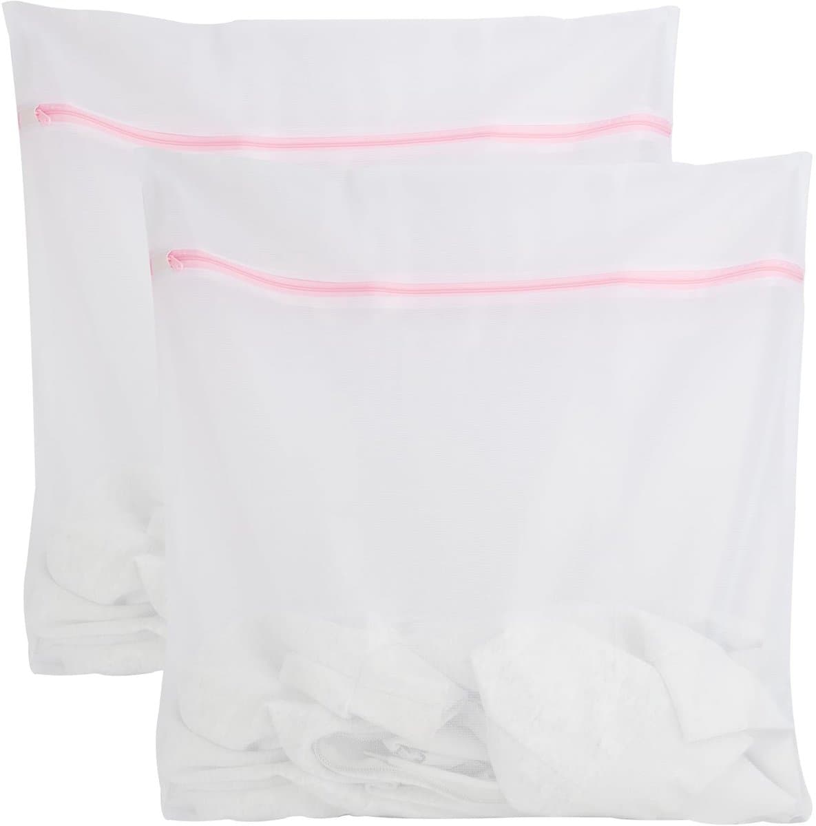 Dailygoods- Wasnet Set van 2 - Premium Wasnetten - 60 x 60 cm - Bescherming tegen Vervorming - Verborgen Ritssluiting - Fijnmazige Polyester - Waszak — afbeelding 1