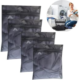 Dailygoods- Wasnet - 4 Stuks - Waszak met Ritssluiting - Waszakken voor Wasgoed - Mesh-Waszak - Polyester - Draagbaar voor Reis — thumbnail 1