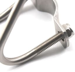 Dailygoods- Pijpclip U-vormig - Roestvrij Staal - 2 Stuks - Eenvoudig te Installeren - Geschikt voor Binnen/Buiten - Corrosiewerend - Pijpbeugel — thumbnail 5