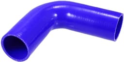 Dailygoods- Silicone Slang 90 Graden Elleboog - Universeel - Binnendiameter 54 mm - Lengte 150 mm - Zwart/Blauw - Duurzaam Materiaal - Koelslang — thumbnail 4