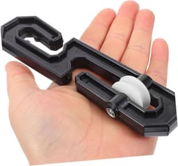 Kledinglijn Separator Tool - Waslijn Organizer - Ruimte Optimaliseren - Efficiënt Touw Management - 1450 cm - Zwart — thumbnail 5