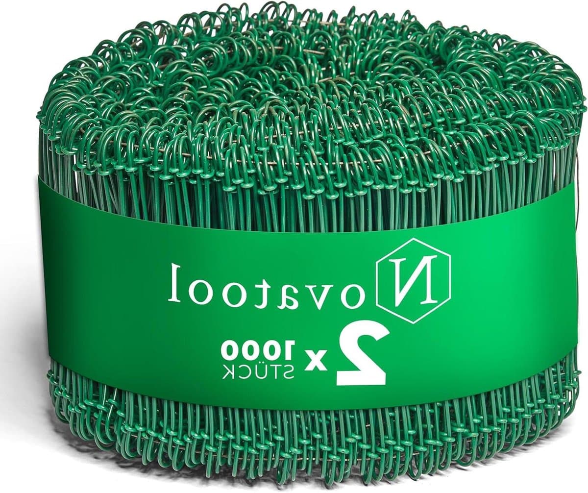 Sluitdraden voor zakken - Binddraad met drilapparaat - Zakken afsluiten - Groen gecoat koperdraad - 160 mm - Groen — afbeelding 1