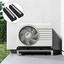 Dempingssokkel Airco - Trillingsvoet Rubber - Apparaten Stabiliseren - Inclusief Waterpas - 450 mm - Zwart — thumbnail 2