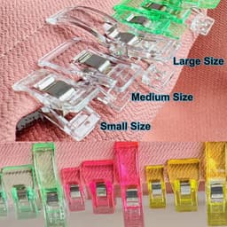 Naaiclips - Quiltclips Stofclips - Naaien Knutselen - Geen Gaatjes - 83 stuks - Veelkleurig — thumbnail 2