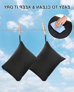 Waterdichte waszak voor vuile kleding - Herbruikbare organizer met rits, 2-pack, 24 x 31 inch, ideaal voor reizen en sportactiviteiten — thumbnail 4