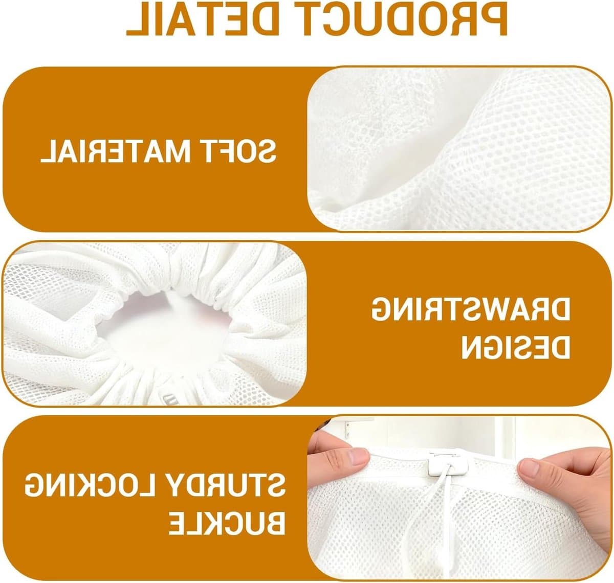 Grote Waszak van Mesh 24 x 36 Inch, Ideaal voor Wasmachine, Thuis, Hotel en Reizen, Duurzaam en Ademend — afbeelding 1