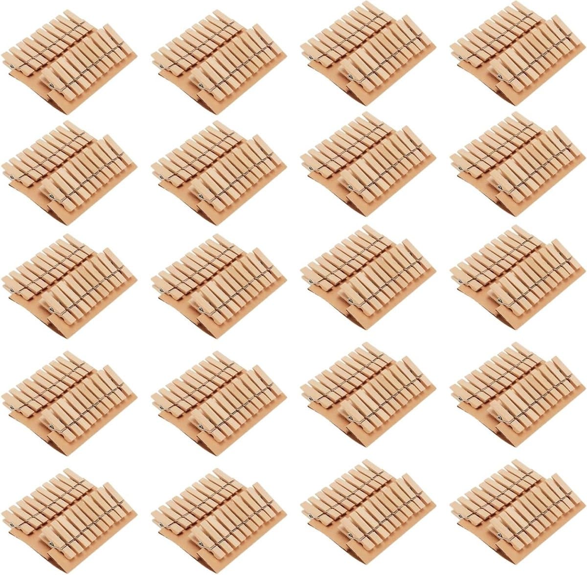Mini houten wasknijpers, 400 stuks, 3,5 x 0,7 cm, perfect voor knutselen, DIY projecten en decoratie — afbeelding 1