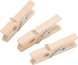 600 stuks mini houten wasknijpers voor ambachtelijke DIY projecten, kleine haringen voor woondecoratie en knutselen — thumbnail 2