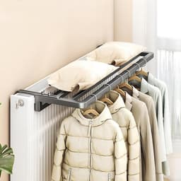 Verstelbaar Droogrek voor Radiatoren - Ruimtebesparend Droogrek voor Binnendrogen, Efficiënt en Draagbaar Ontwerp voor Thuisgebruik — thumbnail 1