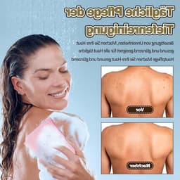 3 Stuks Afrikaans Wasnet, Exfoliërende Netspons, Lange Mesh Ruggenscrubber voor Huidverzorging en Douchegebruik — thumbnail 2