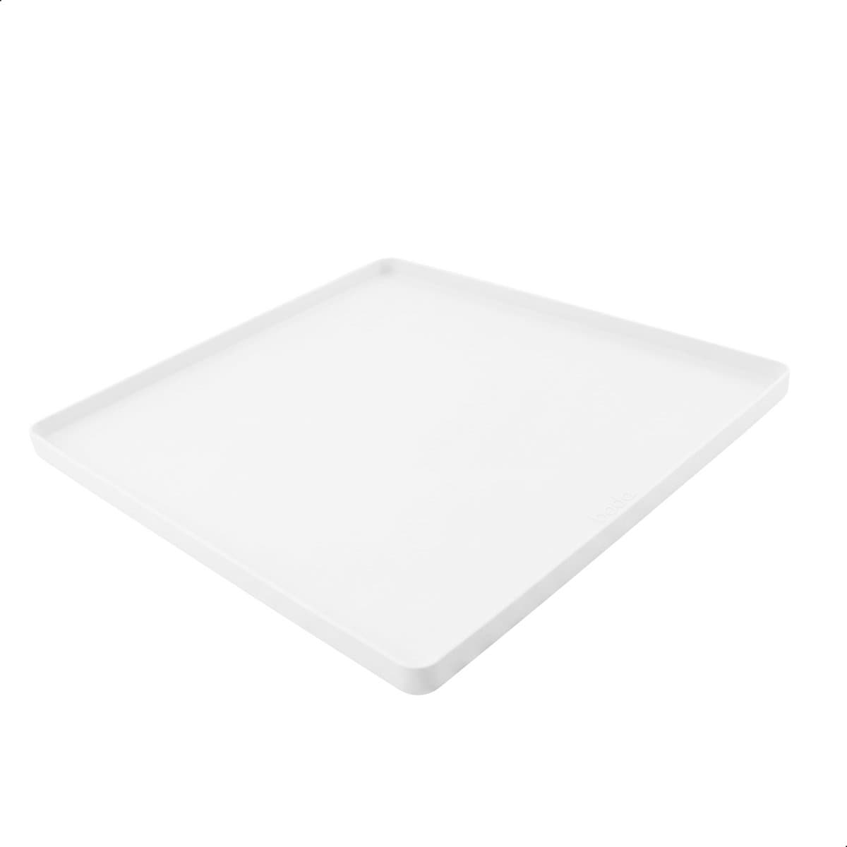 Lekbak Wasmachine - Opvangbak tegen lekkage - Siliconen - 65x60x3 cm - Wit - Bodo — afbeelding 1