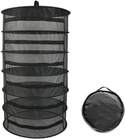 Droognet met ritsen - Hangende mand - Planten drogen - Opvouwbaar ontwerp - 150 cm hoog - Groen — thumbnail 5
