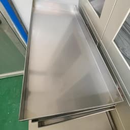 Opvangbak Wasmachine - Lekbak Roestvrijstaal - Apparaten Beschermen - Stevig Metaal - 30x60cm - Zilver — thumbnail 4