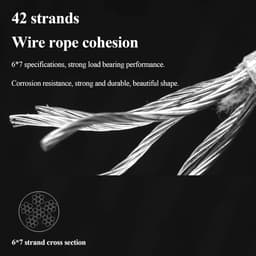 Gecoat Staaldraad - Tuindraad Waslijn - Kleding Drogen - Kunststof Gecoat - 10 meter - One Color — thumbnail 4