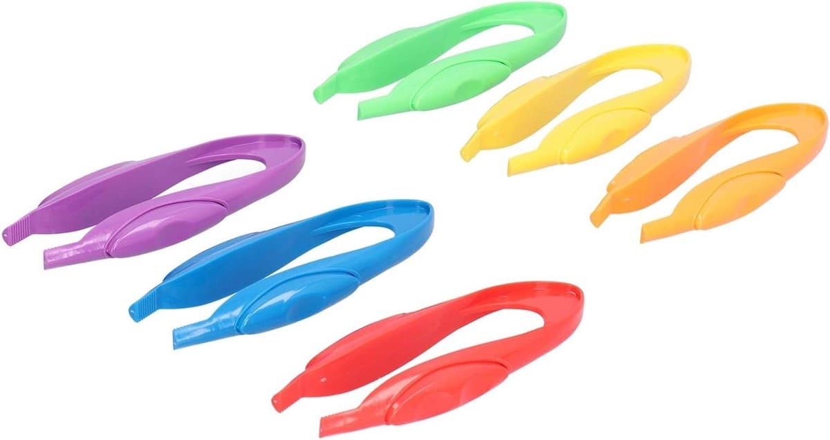 Educatieve Clips - Kinder Pincet - Natuur Ontdekken - Veilig Plastic - 6 Stuks - Kleurrijk — afbeelding 1