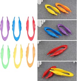 Educatieve Clips - Kinder Pincet - Natuur Ontdekken - Veilig Plastic - 6 Stuks - Kleurrijk — thumbnail 3