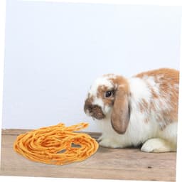 Voer Netzak - Hooi Net - Langzaam Voeren - Verstelbare Voerhoeveelheid - 54 cm - Geel — thumbnail 2